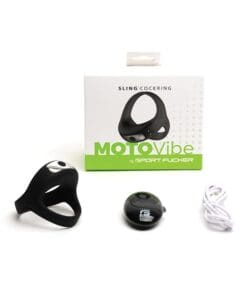 Sport Fucker Motovibe Sling Cockring w/Remote - Black