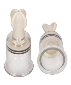 Shots Pumped Nipple Suction Set - Medium Clear