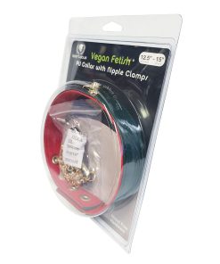 Spartacus PU Collar w/Nipple Clamps - Green