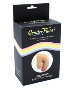 Gender Fluid 5" Equipped Soft Packer - Tan