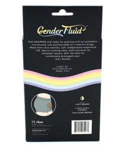 Gender Fluid 5" Equipped Soft Packer - Light Brown