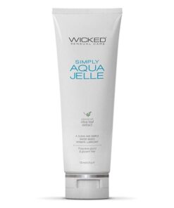 Wicked Sensual Care Simply Aqua Jelle Water Based Lubricant - 4 oz