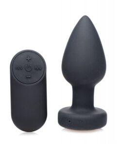 Booty Sparks Silicone Vibrating LED Plug - Small