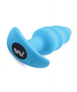 Bang! 21X Vibrating Butt Plug w/Remote Control - Blue