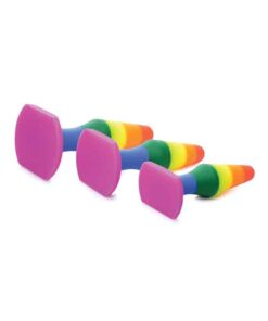 Frisky Rainbow Silicone Anal Trainer Set