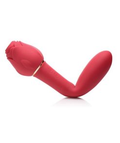 Inmi Bloomgasm Sweet Heart Rose 5X Suction & 10X Vibrator - Red