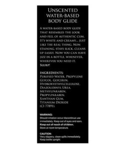 Master Series Unscented Jizz Water Based Body Glide - 34oz