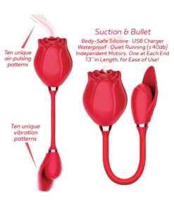 Wild Rose & Bullet Vibrator - Red